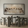 thumbnail image 6 of Large Framed Canvas Print The Last Supper - Classic Religious ChristianWall Art Decorative Ready to Hang Painting for Living room Bedroom 60x30 inches Black Frame, 6 of 9