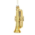 thumbnail image 3 of Every Day is Christmas Glass Blown Ornaments 2022 Cute Hand Made Figurines Tree Decoration - 13.7cm glass trumpet and 11.9cm glass saxophone ornament, 3 of 5