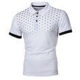 thumbnail image 5 of DDAPJ pyju Mens Classic Fit Golf Shirts Solid Color Short Sleeve Polo Shirt Casual Stand Up Collar Muscle Tee Lightweight Stretch Athletic Shirt, 5 of 5