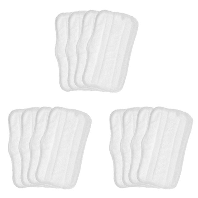 Paquete de 12 Almohadillas de Repuesto para Mopa de Vapor para S3101 S3202 S3250 Almohadilla de Limpieza Lavable, Almohadilla de Vapor para Suelos Duros