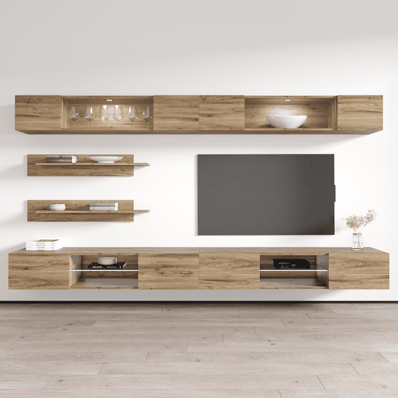 Fly I3 33TV Wall Mounted Floating Modern Entertainment Center