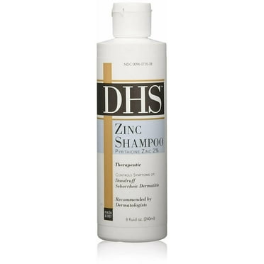 DHS Shampoo Pyrithione Zinc Dandruff & Seborrheic Dermatitis 8 oz, 4-Pack