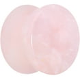 thumbnail image 2 of Body Candy Womens 2Pc Pink Rose Quartz Stone Double Flare Plug Earring Ear Plug Gauges Set of 2, 2 of 4