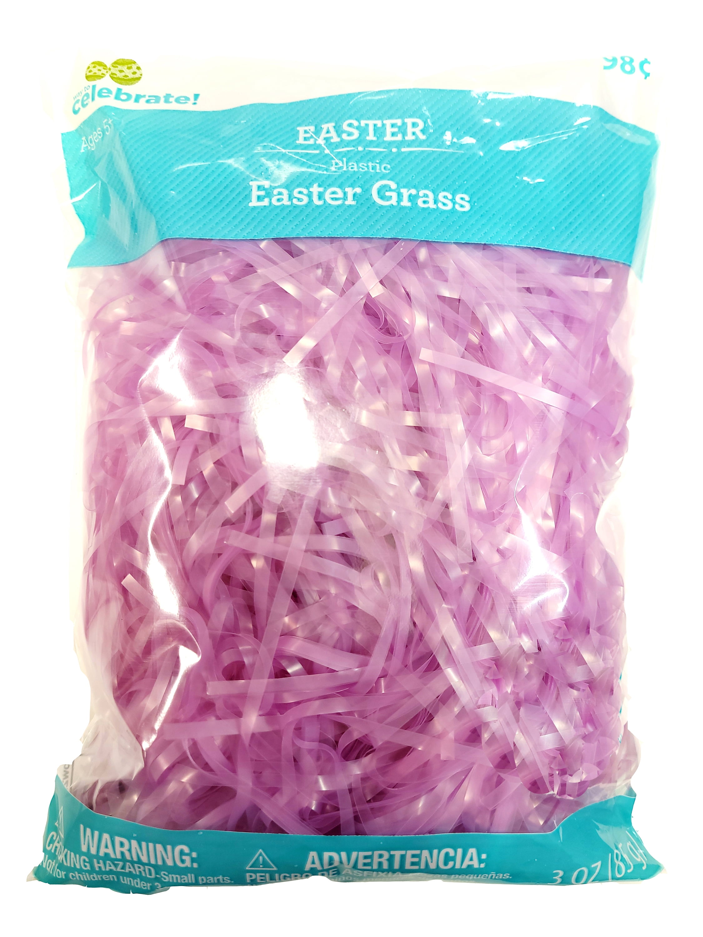 Way To Celebrate Purple Plastic Easter Grass, 3 Oz