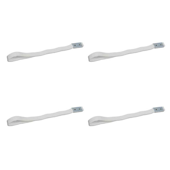 36" Door Pull Strap with galvanized steel clip pre-punched - 4 Pack