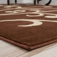 thumbnail image 2 of Lavish Home Berber Leaves Area Rug, 3'3" by 5', Brown/Tan, 2 of 3