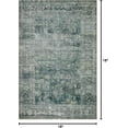 thumbnail image 2 of Magnolia Home by Joanna Gaines x Loloi Banks Blue/Lagoon 18" x 18" Sample Rug, 2 of 8