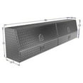 thumbnail image 2 of Brute Tool Boxes Black Textured/90 In Topsider Toolbox Contractor Door And Bottom Drawer BRT-TBS200-90D-BD-BT, 2 of 3