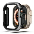 thumbnail image 4 of LEIXIUER Metal Case Compatible with Apple Watch Ultra 49mm 45mm 41mm 44mm 40mm 38mm for iwatch Series Ultra 9 8 7 SE 6 5 4 3 2 1 Accessories Shockproof Protector TPU Bumper Tempered Cover, 4 of 13