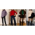 thumbnail image 4 of Anygrew Women Pullover Sweater Long Sleeve Casual Sweaters for Women Turtleneck Knit Jumper, 4 of 6