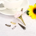 thumbnail image 5 of Uxcell 41mm Corsage Decorative Holder Brooch Pin Vase Pocket Boutonnieres Holder Platinum 12 Pcs, 5 of 6