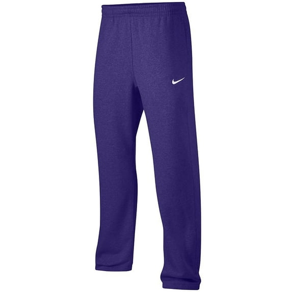 Nike Club Swoosh Men's Fleece Sweatpants Pants Classic Fit, 3X-Large - purple/white