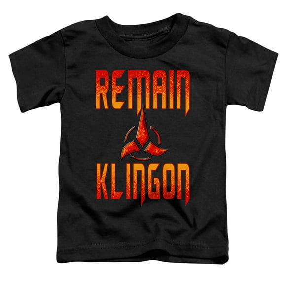 Star Trek Discovery Remain Klingon Toddler T-Shirt Black