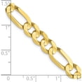 thumbnail image 5 of 10K Yellow Gold Jbsp's 6.75mm Concave Figaro Chain (20 X 6.75) Made In South Africa 8217-20, 5 of 5
