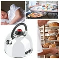 thumbnail image 4 of Teapot Shaped Mechanical Wind Up Kitchen Timer 60 Minutes Stainless Steel Time Reminder, 4 of 8