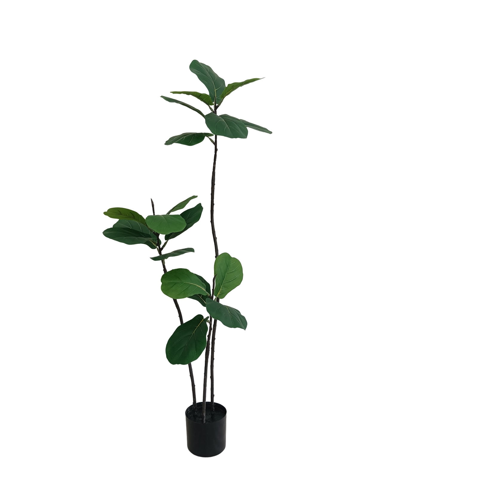 BEAUTYPEAK 5.2FT Artificial Fiddle Leaf Fig Tree Faux Ficus Tree Fake Green House Plants Indoor Outdoor Floor Plant