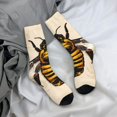 thumbnail image 5 of Vsdgher Honey Bee Crew Socks for Men & Women, Breathable Casual Athletic Ankle Socks, 5 of 6