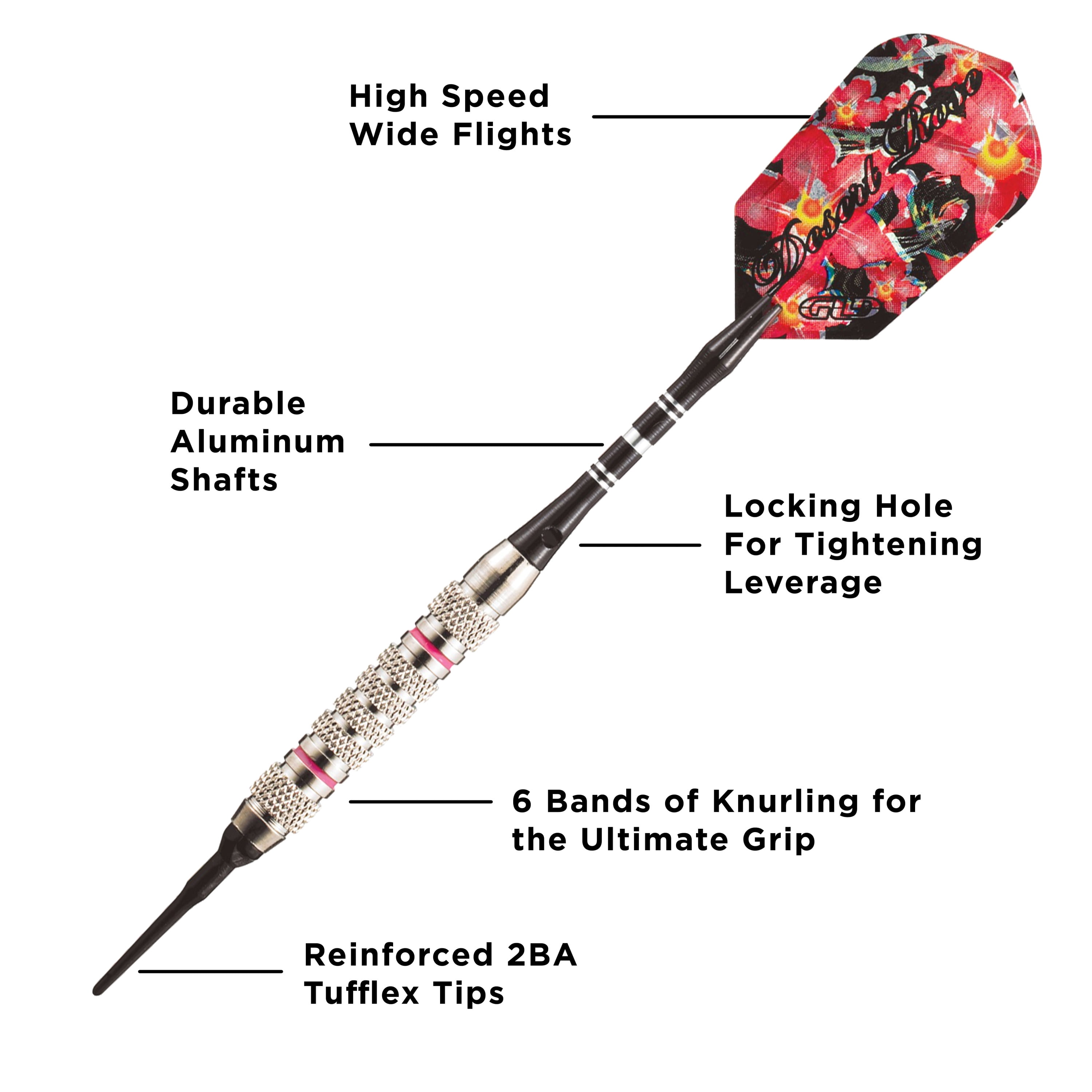 Viper Desert Rose Soft Tip Dart Set, 16 Grams