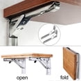 thumbnail image 2 of Soportes para estantes de Acero inoxidable NikouMX 2 piezas estante plegable montado en la pared, 2 of 8