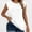 White, variant on TYGHBN Women's Summer Casual Pure Color Sleeveless T Shirt Loose T Shirts Women's Athletic Tops Neck Tops for Women Womens Bulk Casual Women's Tops T Shirts Spandex Long Sleeve Tee Shirt Snow Long