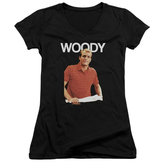 Cheers Woody Junior Women's V-Neck T-Shirt Black