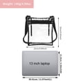 thumbnail image 2 of Bolso Transparente De Tpu, Bolso Cruzado Multiusos, Bolso De Mensajero Transparente Ligero Con Correa Ajustable Para Exteriores, Oficina, Escuela, Estadio Speravity HA016709-00, 2 of 6