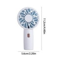 thumbnail image 3 of under $5 Usloyux Portable Handheld Fan USB Rechargeable Battery Operated Cute Design Cooling Makeup Fans Lightweight Mini Speed Adjustable Ultra Quiet Pocket Fan for Camping, 3 of 9