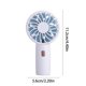 thumbnail image 3 of Ventilador portátil de mano - Recargable por USB, 3 velocidades, potente mini ventilador para viajes y exteriores - rosa, blanco o verde, 3 of 6