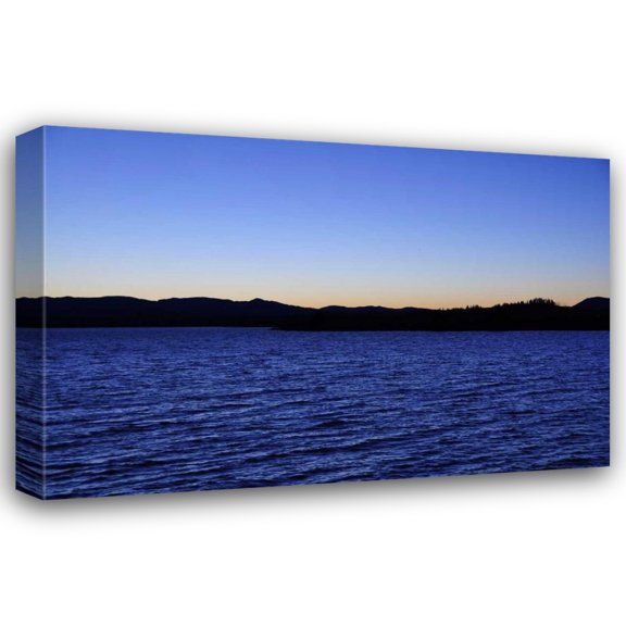 Logan Thomas 18x13 Gallery Wrapped Canvas Wall Art Titled - Water Sky Blue