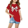thumbnail image 1 of RXIRUCGD T-shirt Imprimé Halloween pour Enfants Garçons Filles Mode Mignon Col Rond Manches Courtes (Rouge, Taille: 3 Ans), 1 of 4