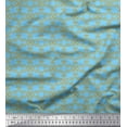 thumbnail image 1 of Soimoi Poly Georgette Tissu Tissu Imprimé Damassé Filigrane 1 Yard 52 Inch Wide, 1 of 3