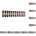 thumbnail image 3 of Jumpingount Paquete de 24 uñas de ballet resistentes a los arañazos, uñas acrílicas DIY, 23 marrón Type2 NO2 Jumpingount CBP256129, 3 of 6