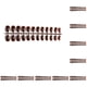 thumbnail image 3 of Guardurnaity Paquete de 24 uñas de ballet resistentes a los arañazos, uñas acrílicas DIY, 23 marrón Type2 NO2 Guardurnaity CBP256129, 3 of 6
