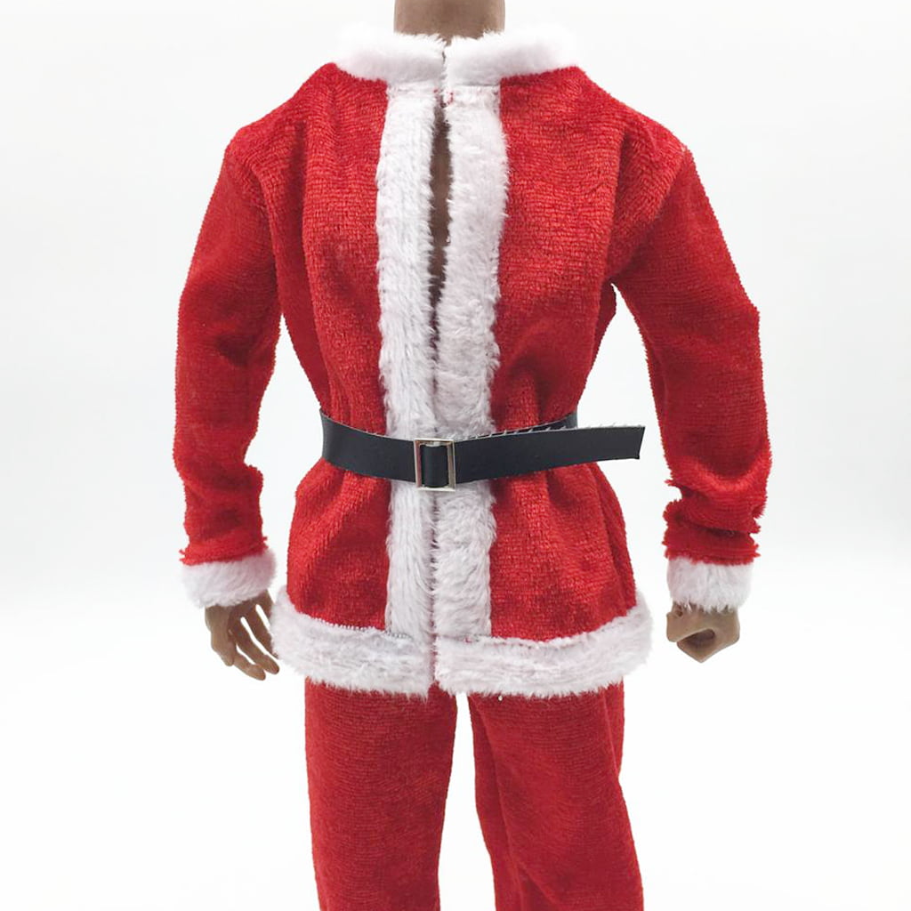 1/6 Christmas Costume Full Set for 12'' Hot Toys Action Figure Body Clothing 