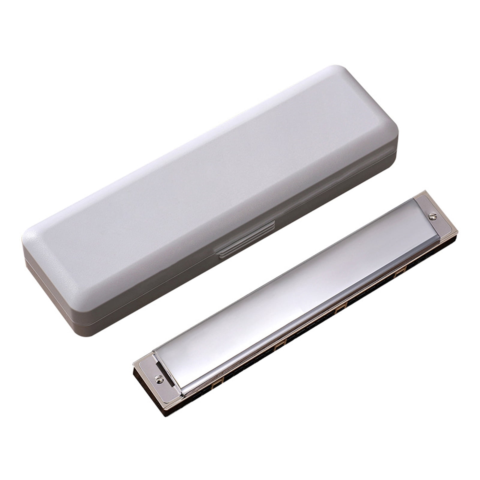 WINDLAND Harmonica 24 Holes Polyphonic C Tone Diatonic Harp for Key C Blues Mouth Organ Harp Early Education Music Sense Training