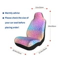 thumbnail image 5 of Salouo Colorful Glitters Pattern Car Seat Covers,Universal Car Seat Protectors Easy to Install Car Cover Car Accessories Auto/rucks/Van/SUV-1, 5 of 9