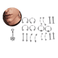 thumbnail image 2 of Kit De Piercings De Acero Inoxidable 43 Piezas, 2 of 5