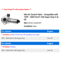 thumbnail image 2 of Idle Air Control Valve - Compatible with 1999 - 2004 Ford F-250 Super Duty 5.4L V8 2000 2001 2002 2003, 2 of 2