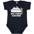 thumbnail image 3 of Inktastic My First Cruise with Cruise Ship and Palm Trees Boys or Girls Baby Bodysuit, 3 of 5