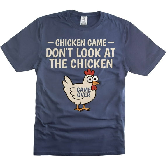 Funny joke shirt don't look at the chicken tshirt chicken animal t-shirts humorous gift humor tee