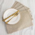 thumbnail image 7 of Home Brilliant Linen Place Mats Set of 4 Heat Resistant Dining Table Place Mats Cloth Placemats Kitchen Table Mats Placemat, Burlap, 7 of 7