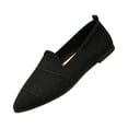 thumbnail image 2 of Willtoo Womens Mesh Soft Sole Non Slip Flat Pointed Toe Breathable Slip On Lazy Shoes Casual Round Toe Loafers, 2 of 5