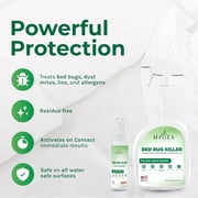 Hygea Natural Bed Bug Spray Killer & Laundry Detergent Additive, Flea Spray for Home Insect Killer Combo Kit, Regular, 2 Pack