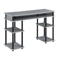 thumbnail image 4 of Convenience Concepts Designs2Go No Tools Student Desk, Gray/Black Poles, 4 of 9