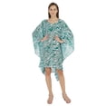 thumbnail image 5 of Moomaya WoMen's Short Hoodie Kaftan Loose Tunic Kimono Sleeve Mini Beach Cover Up Dress, 5 of 7