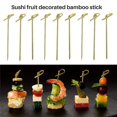 thumbnail image 1 of 500 paquetes de palillos de cóctel de bambú Palillos de dientes para cócteles Brochetas de bambú Palillos de dientes para aperitivos de 4 pulgadas, 1 of 5