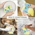 thumbnail image 3 of Eveokoki 2 Pcs Kitchen Towels Tropical Lemons Dish Towel Fruit Hand Towels Decorative Tea Towels for Lemon Kitchen Decor Absorbent with Hanging Loop for Bathroom Home Housewarming Gift, 3 of 5