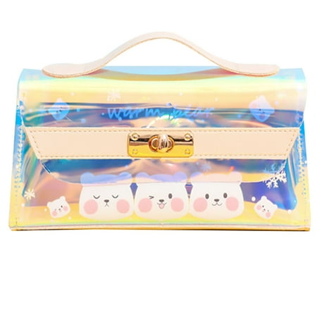 

Pencil Storage Bag Simple Large Clear Pen Bag Stationery Bag with Inner Bag