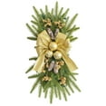 thumbnail image 2 of Coronas Navidad Invierno Swag Preiluminado Trim para Del () Amarillo, 2 of 2