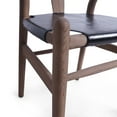 thumbnail image 5 of Noble House Hounker Rustic Faux Leather Dining Chairs, Set of 2, Black, Antique, 5 of 8
